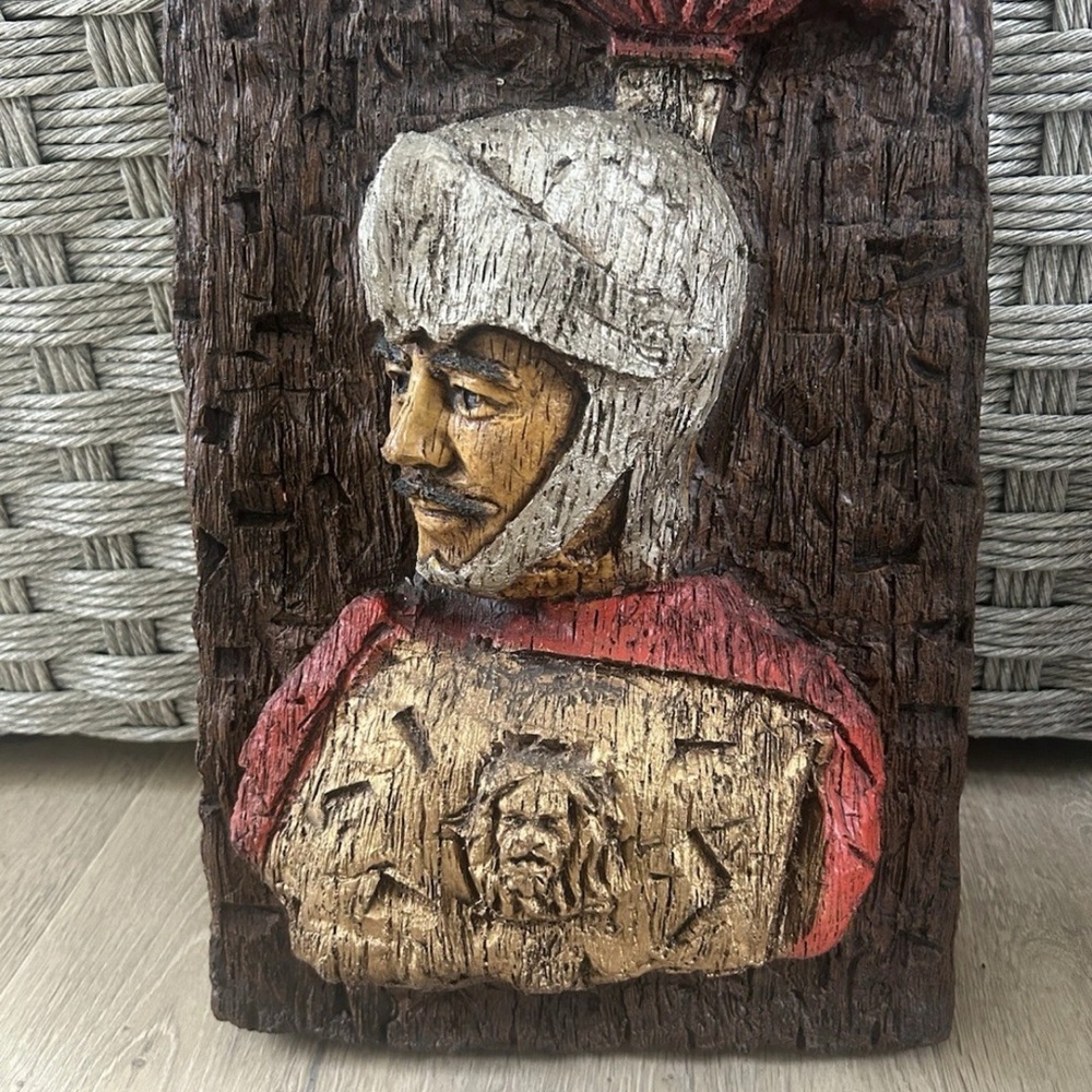RARE Authentic Vanguard 1960s Resin 3D Polyarts, inc. Original Wall Art Soldier